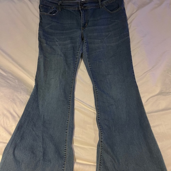 Old Navy Blue Flare Women's Jeans - Picture 1 of 7